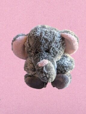 Princess Soft Toys Pink and Grey Plush Elephant